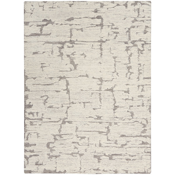 Calvin Klein CK009 Sculptural Abstract Grey Area Rug & Reviews Wayfair